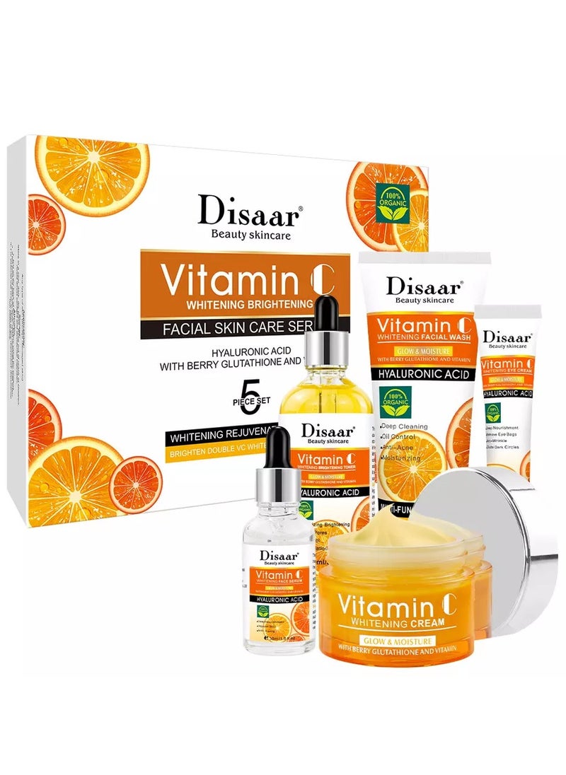 Disaar Disaar Vitamin C whitening brightening Facail skin care series 5 Piece set  - Image 1