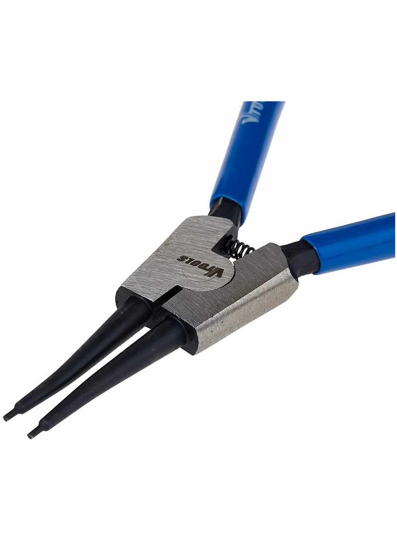 VTOOLS Inch Carbon Steel External Circlip Plier With Straight Tips, Heavy Duty Retaining Ring Pliers, Black With Blue PVC Dipped Handle - Image 3