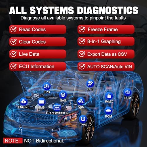 XTOOL IP608 OBD2 Scanner Diagnostic Tool, Full Systems Car Scanner with 30+ Services, Android 10.0, CAN FD Fast Scanner for Car, ABS Bleeding, EPB, SAS, BMS, Throttle Relearn, TPMS Reset, WiFi Update - Image 4