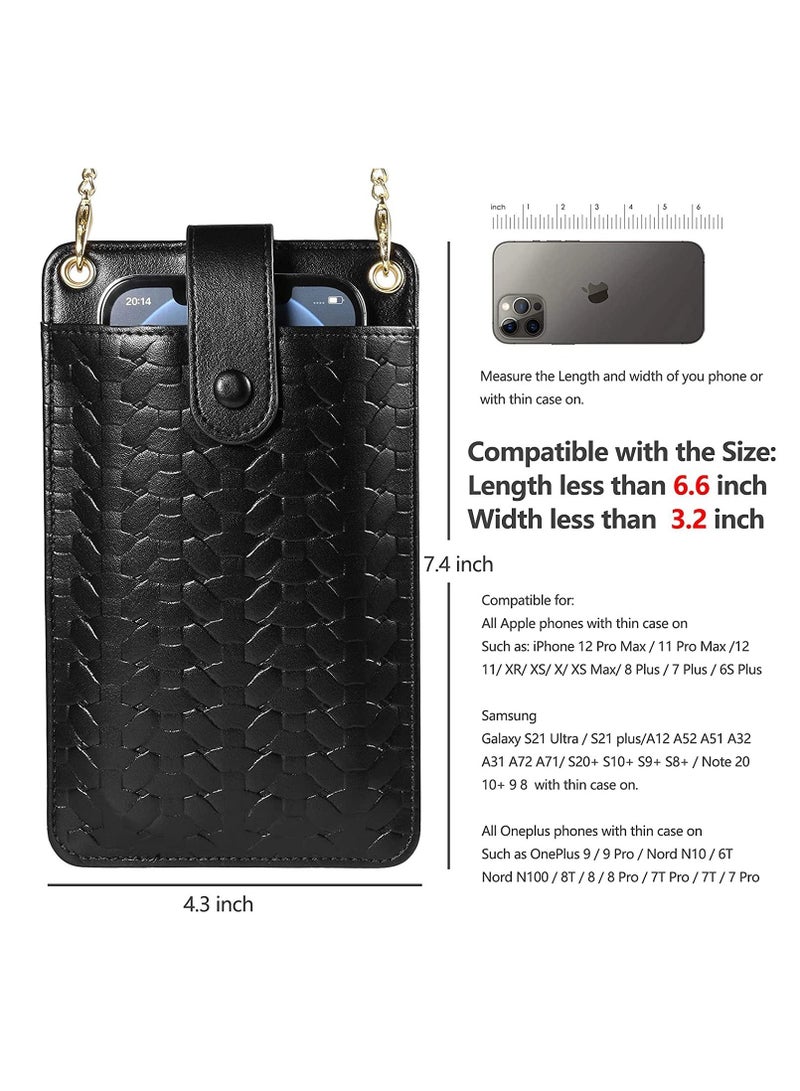 SYOSI Handbags Cell Phone Purse Wallet Small Crossbody Bags Mini Shoulder Bag with Card Slot for iPhone 13 Pro for Max Galaxy S22 Ultra  - Image 4