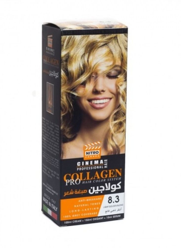 نيترو كندا كولاجين صبغة شعر رقم  8.3 اشقر ذهبي فاتح - Image 1