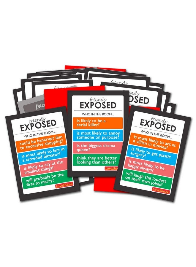exciting Lives لعبة الأصدقاء المثيرة - لعبة بطاقات الحفلات المكشوفة للبالغين والمراهقين - لعبة 'من الأكثر احتمالاً' - اكتشف ما يفكر فيه أصدقاؤك حقًا عنك! حفلة عيد الميلاد، تجمع للمتعة - Image 2