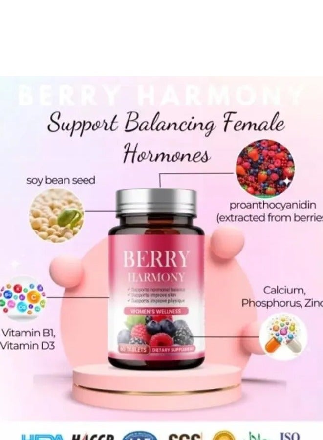 Berry Harmony Women's Wellness Supplement - 60 Tablets