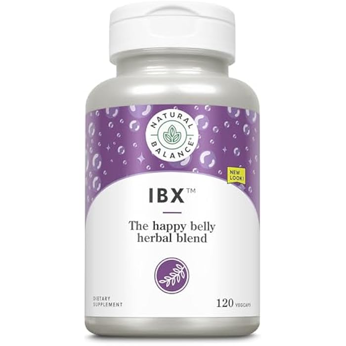 Natural Balance ناتشورال بالانس IBX تركيبة مهدئة للأمعاء | تدعم صحة الجهاز الهضمي | 120 كبسولة نباتية - Image 1