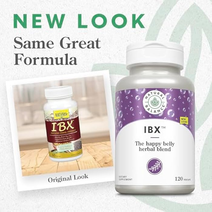 Natural Balance ناتشورال بالانس IBX تركيبة مهدئة للأمعاء | تدعم صحة الجهاز الهضمي | 120 كبسولة نباتية - Image 2