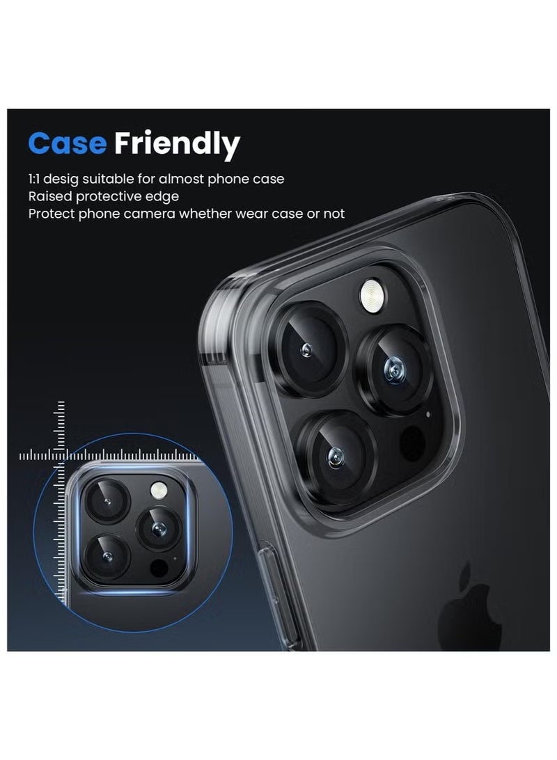 Camera protector cover (iPhone 16 Pro / 16 Pro Max) made of scratch-resistant, high-clarity tempered glass. - Image 2