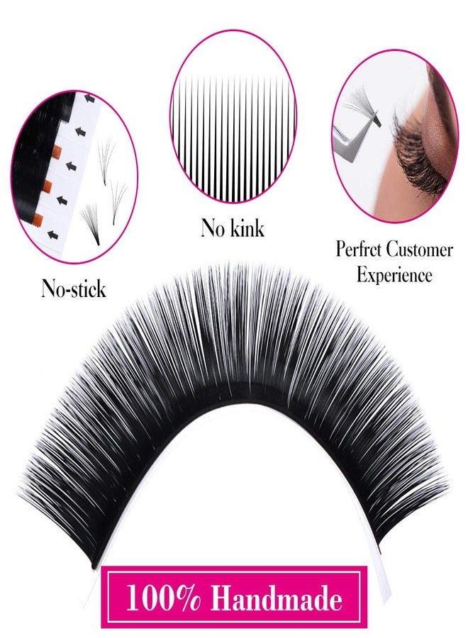 FADLASH Lash Extensions C Curl 0.07 16mm Self Fanning Lashes Black Easy Fans Eyelash Extensions Supplies (0.07-C, 16mm) - Image 5