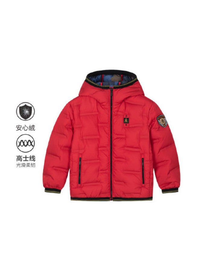 Hush Puppies Parent-child Thick Down Jacket Winter Warm School Uniform Essential Boys' Comfort Fleece Mountaineering Outdoor Sports Down Chinese New Year Outfit - Image 1