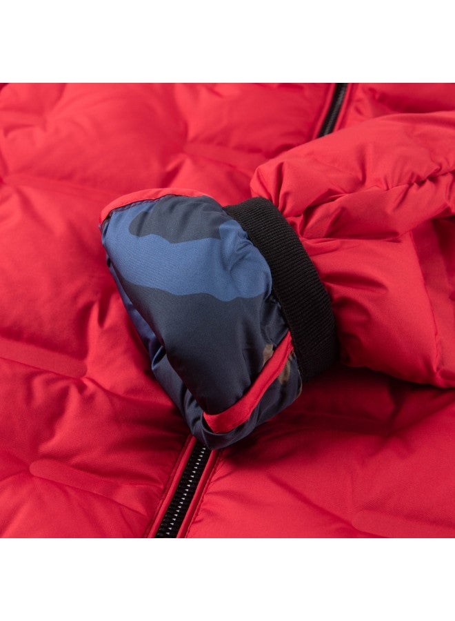 Hush Puppies Parent-child Thick Down Jacket Winter Warm School Uniform Essential Boys' Comfort Fleece Mountaineering Outdoor Sports Down Chinese New Year Outfit - Image 5