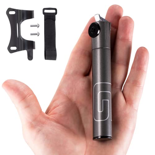 GIYO Mini Bike Pump for Road Bikes – Presta Valve, 120 PSI CNC Telescopic Barrel, Lightweight & Portable, Secure Valve Lock, Taiwan-Made (GM04) - Image 1