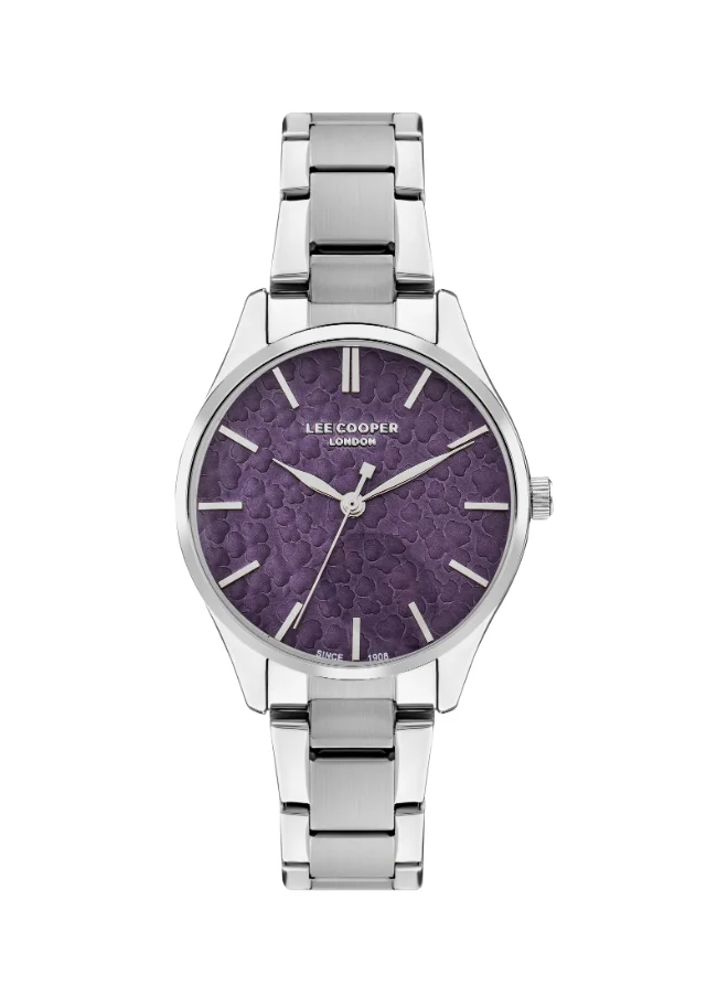 لي كوبر Lee Cooper Women 's Purple Dial Analog watch - LC07958.380