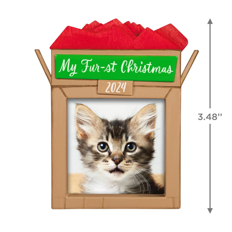 Hallmark Keepsake Christmas Ornament 2024  Pet's Fur-st Christmas 2024 Photo Frame  Pet Gifts - Image 5