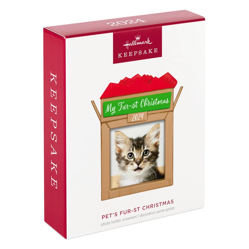 Hallmark Keepsake Christmas Ornament 2024  Pet's Fur-st Christmas 2024 Photo Frame  Pet Gifts - Image 3