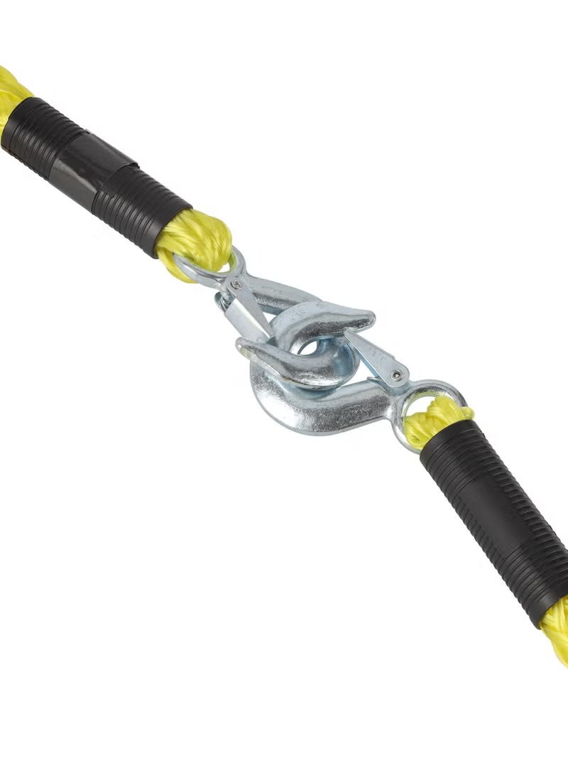 بروماس حبل سحب سيارات شديد التحمل - 2800 كجم، 4 أمتار - أصفر - Image 3