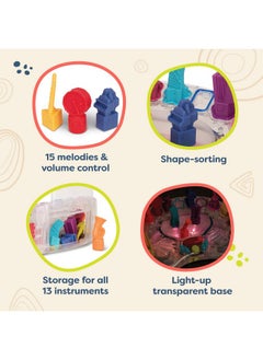 B. Toys B. toys - B. Symphony Musical Toy Orchestra for Kids 3+ Years- 13 Musical Instruments for Classical Music for Babies and Toddlers - Interactive Kids Music Toys with Lights and 15 Songs  - Image 3