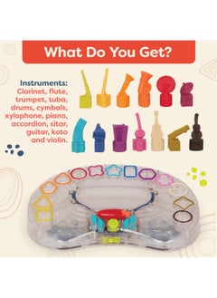B. Toys B. toys - B. Symphony Musical Toy Orchestra for Kids 3+ Years- 13 Musical Instruments for Classical Music for Babies and Toddlers - Interactive Kids Music Toys with Lights and 15 Songs  - Image 4