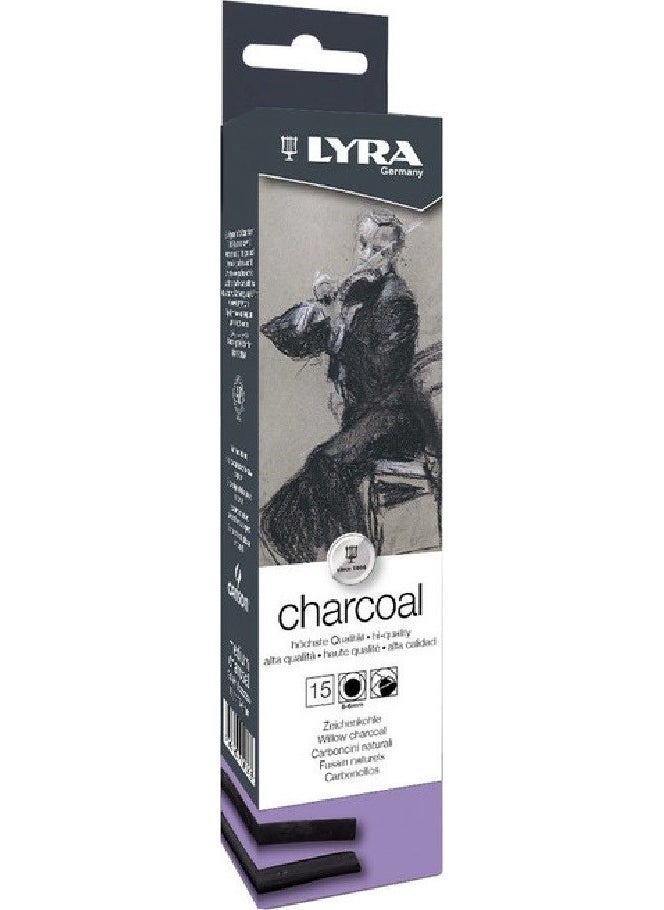 Lyra 15-pack Charcoal Sticks 5-6 mm  - Image 1