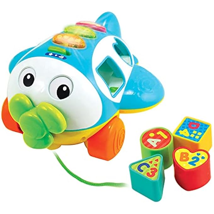 -BABY TOY SORT N LEARN PULL ALONG PLANE - Image 1
