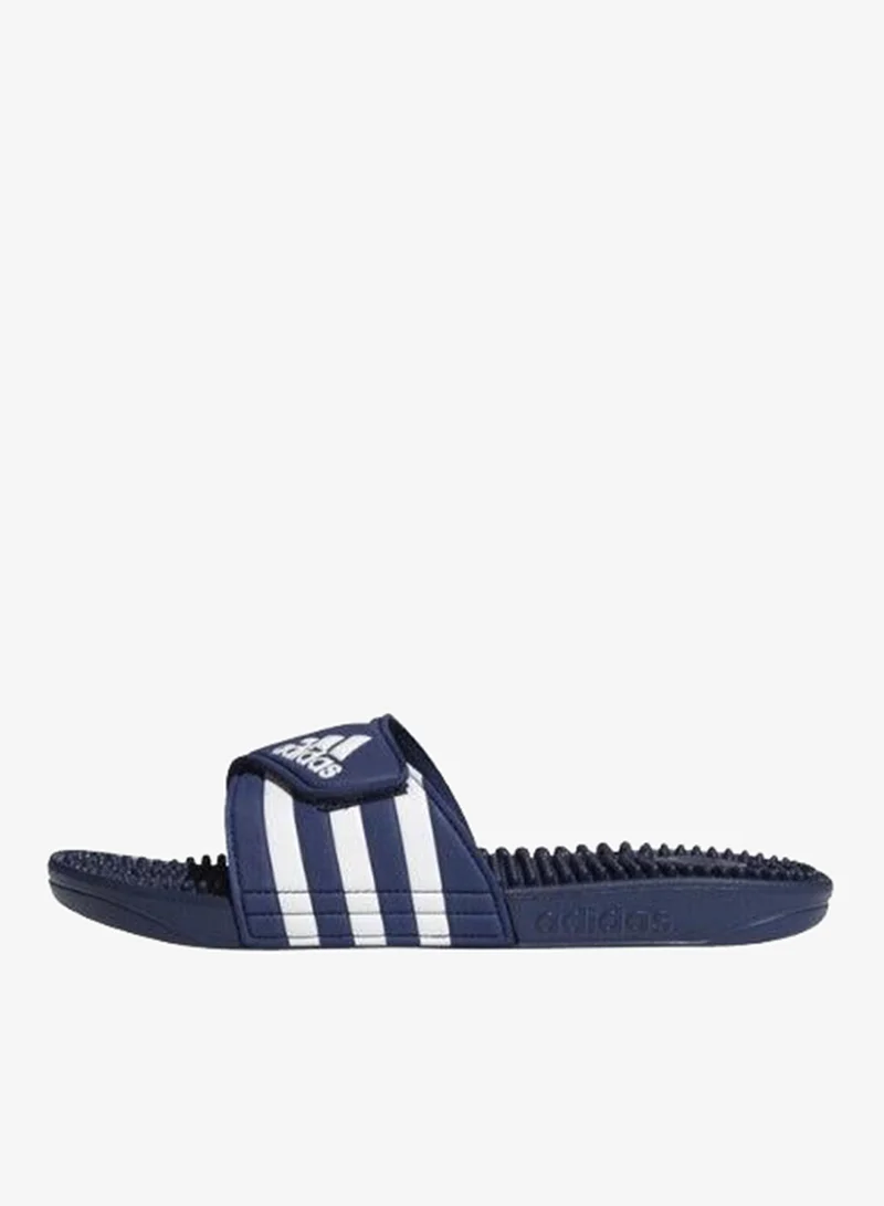 Adidas DKBLUE/FTWWHT/DKBLUE Adissage Slides  | Best Price UAE