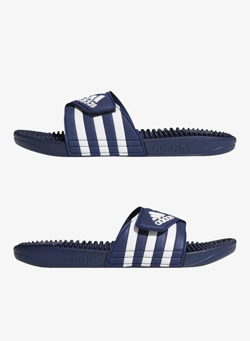 Adidas DKBLUE/FTWWHT/DKBLUE Adissage Slides  | Best Price UAE