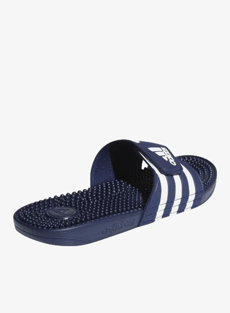 Adidas DKBLUE/FTWWHT/DKBLUE Adissage Slides  | Best Price UAE