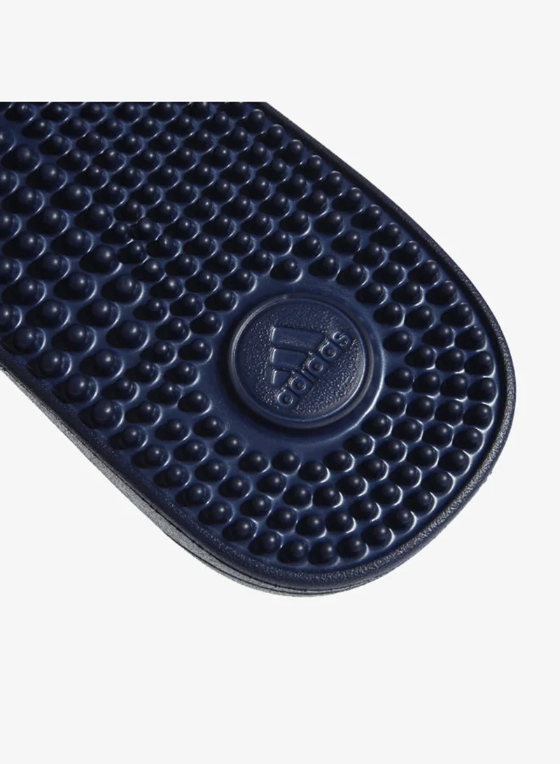 Adidas DKBLUE/FTWWHT/DKBLUE Adissage Slides  | Best Price UAE