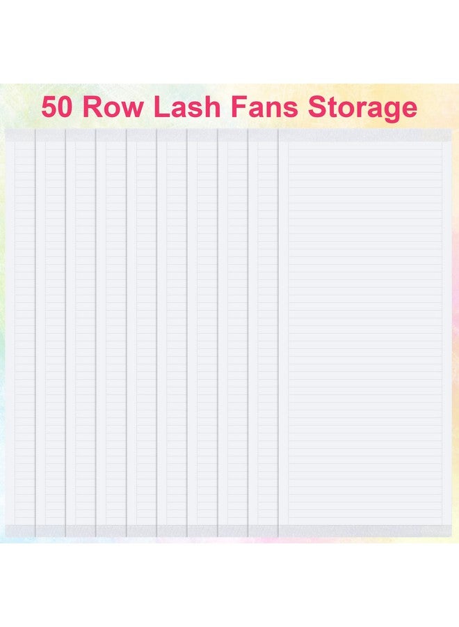 OIIKI False Eyelash Fans Paper Tape 1000Pcs, Double Sided Adhesive Eyelash Fan Tape Holder Sticky Lash Strip, Eyelash Extensions Storage Tape Fast Fan Tapes - Image 5