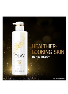 Olay Olay Cleansing & Firming Body Wash for Women with Collagen and Vitamin B3, 20 fl oz (Pack of 4)  - Image 2