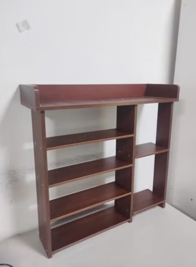 C&C Home Multi-Tier Wooden Shoe Rack Organizer for Entryway Hallway Storage Furniture Brown 63 x 20 x 60 cm - Image 5