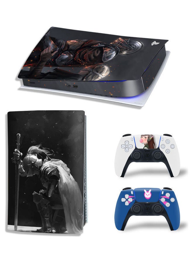 NIBEMINENT Printed Gaming Console and Controller Sticker Set For PS5 Digital Edition - Image 1