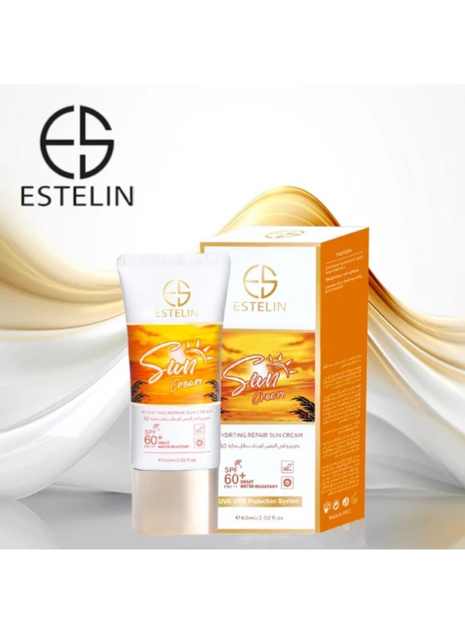 ESTELIN Sun Cream SPF 60 For Anti-Aging & Whitening 60 ML