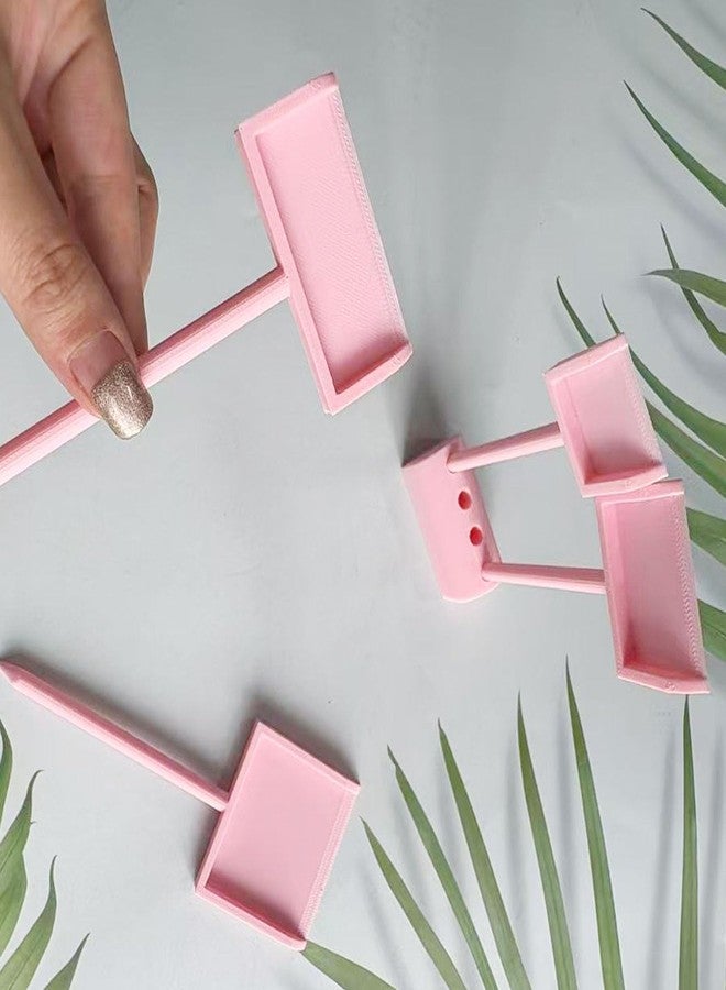JILINWEI Cookie Scribes,Cookie Scraper Set of 4 Tool (S/M/L/XL Size) with a Stylish Organized Holder for Cookies Decorating,Pink - Image 5