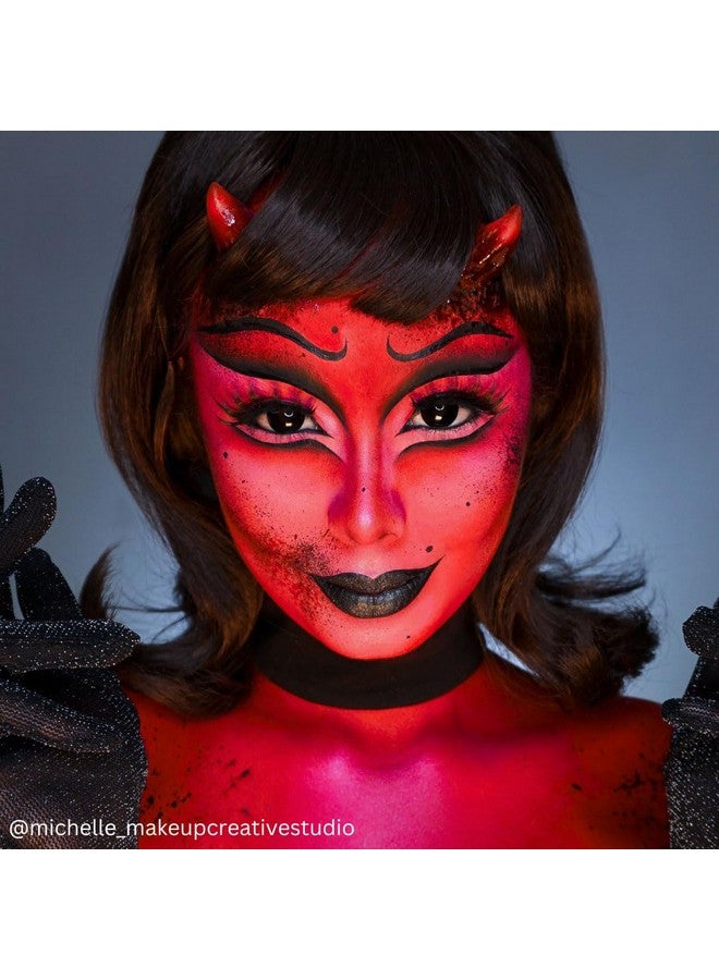 ميهرون أكواب ألوان مكياج مهرون | مسرح، كريم أساس، طلاء وجه، طلاء جسم، هالوين | مكياج طلاء وجه | طلاء دهني ١٤ غرام (أحمر) - Image 2