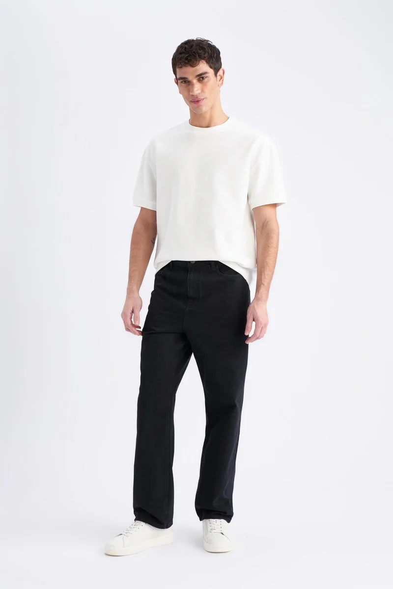 Defacto  Baggy Fit Wide Leg Jeans for Men | Best Price UAE