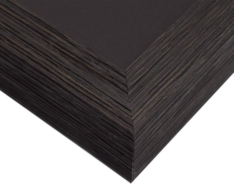 Space Art Deco, 10.5x10.5 Picture Frame with 2 Opening Fits A 5.5x8.5 Business License and Dollar Bill Black Over Gold Double Mat, Wall Mounting (Dark Brown Textured) - Image 4