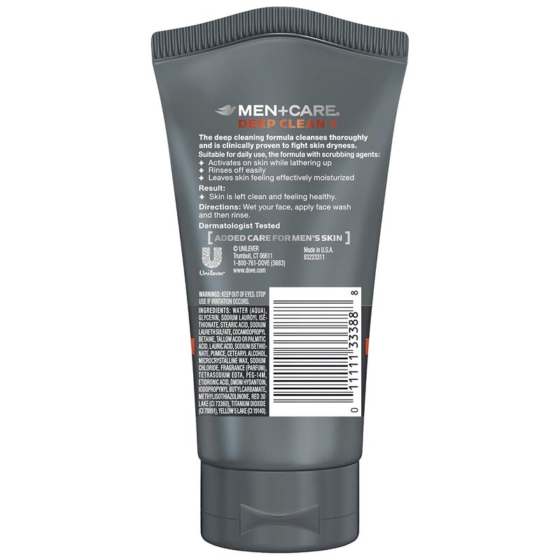 Dove MenCare Face Scrub Deep Clean Plus 5 oz - Image 3