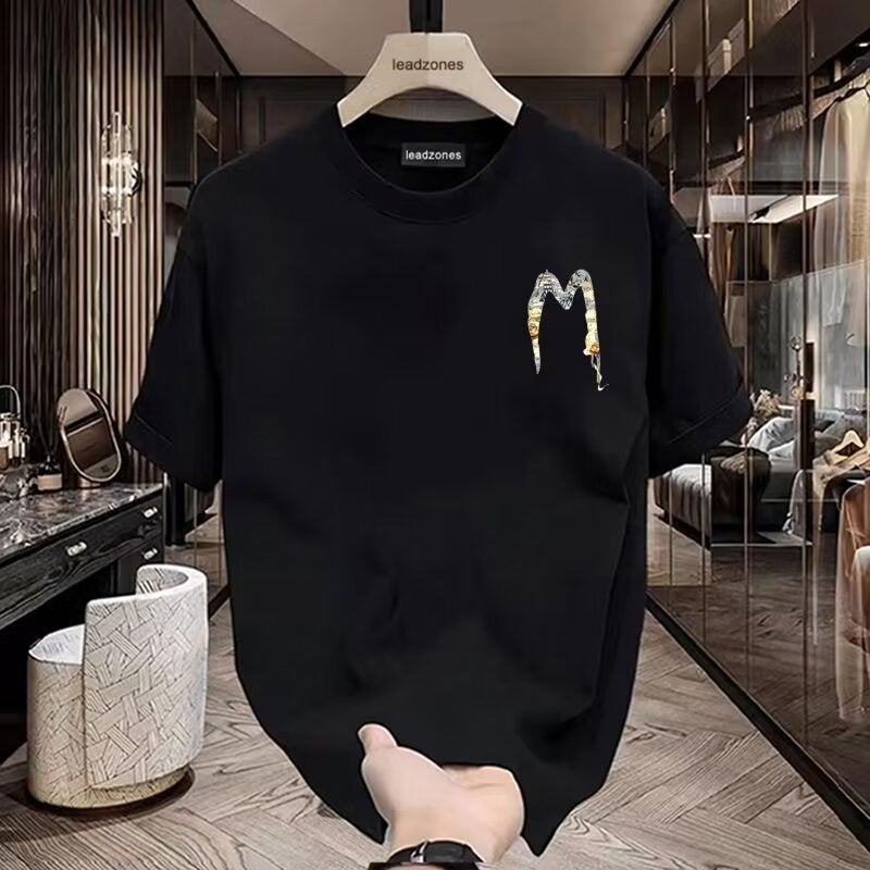 Korean Style 2024 Casual Short-Sleeved T-Shirt Men'S Trendy Half-Sleeved Top Hong Kong Style Loose Trendy Brand T-Shirt - Image 3
