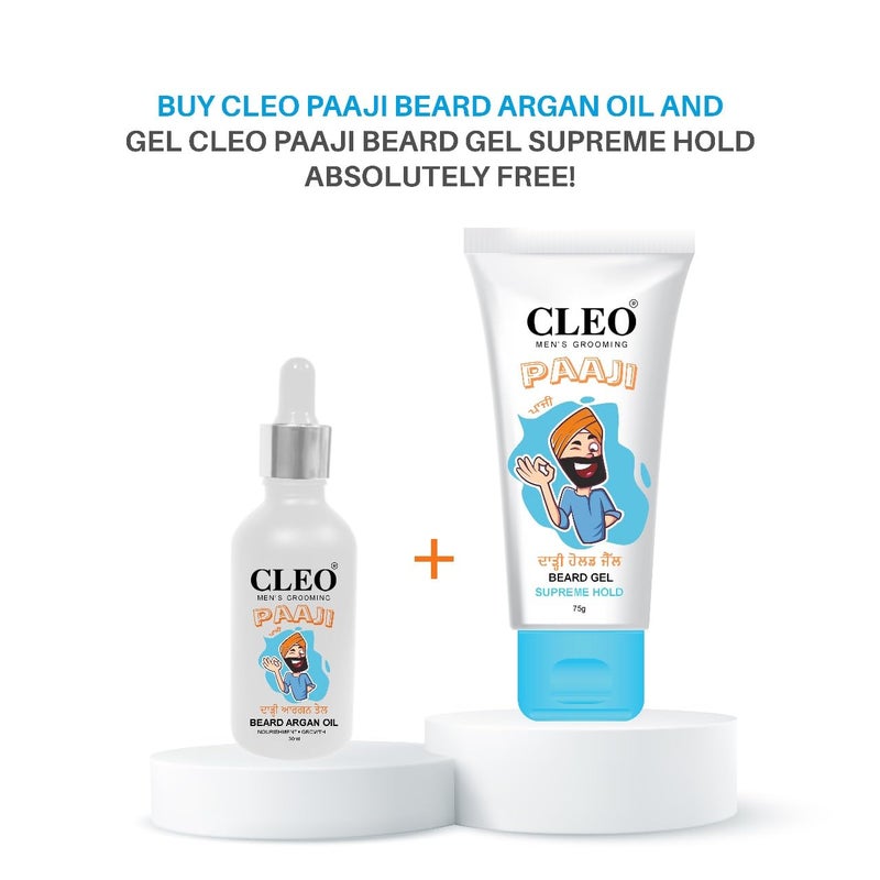 Cleo Paaji Beard Gel  Supreme Hold  Control Frizz  Effortless Beard Styling  Enchance Beard Shine  75g - Image 2