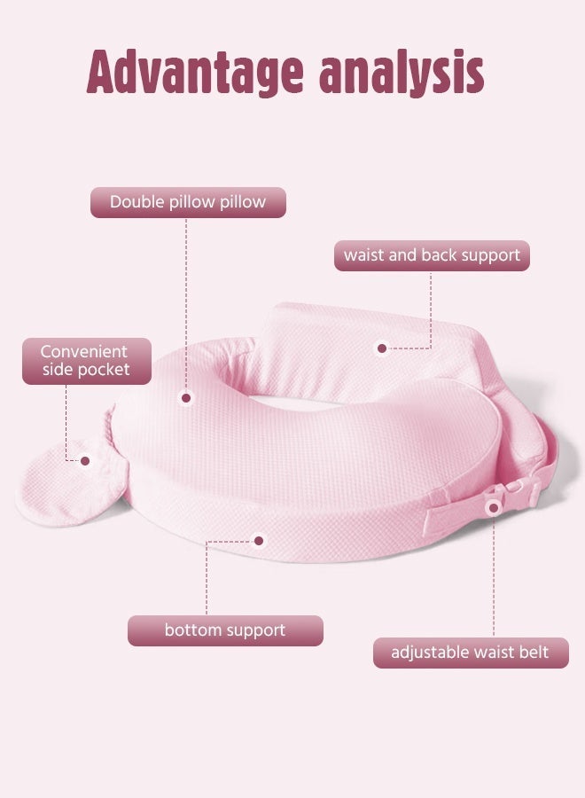 Soft Touch Nursing Pillow for Breastfeeding, Baby Nursing Pillow, Baby Feeding Pillow with Adjustable Waist Strap and Removable Pillowcase, Essential Ergonomic Support for Mom and Baby, Baby Essentials for Newborn - Image 5