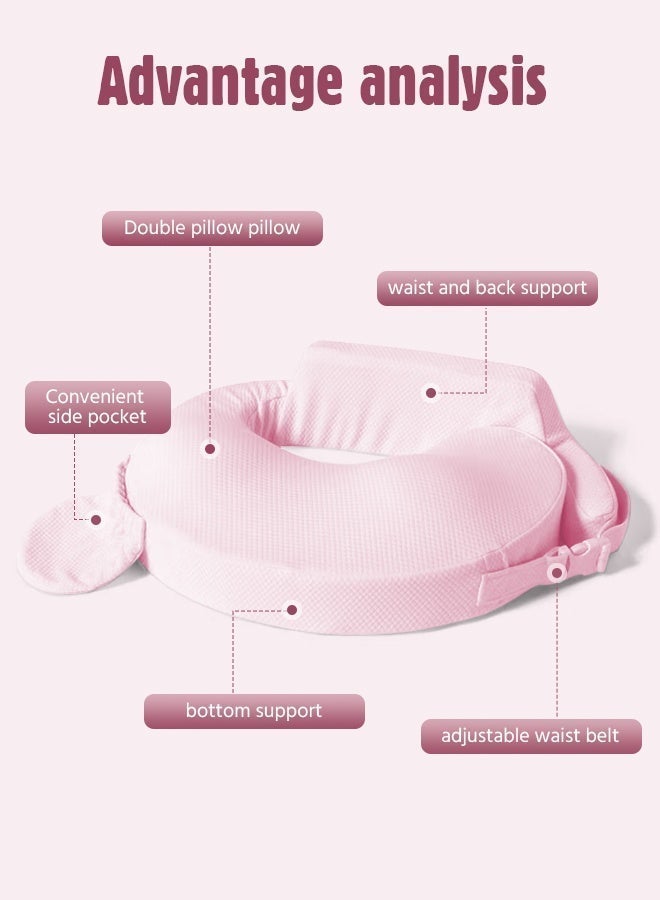 Soft Touch Nursing Pillow for Breastfeeding, Baby Nursing Pillow, Baby Feeding Pillow with Adjustable Waist Strap and Removable Pillowcase, Essential Ergonomic Support for Mom and Baby, Baby Essentials for Newborn - Image 5