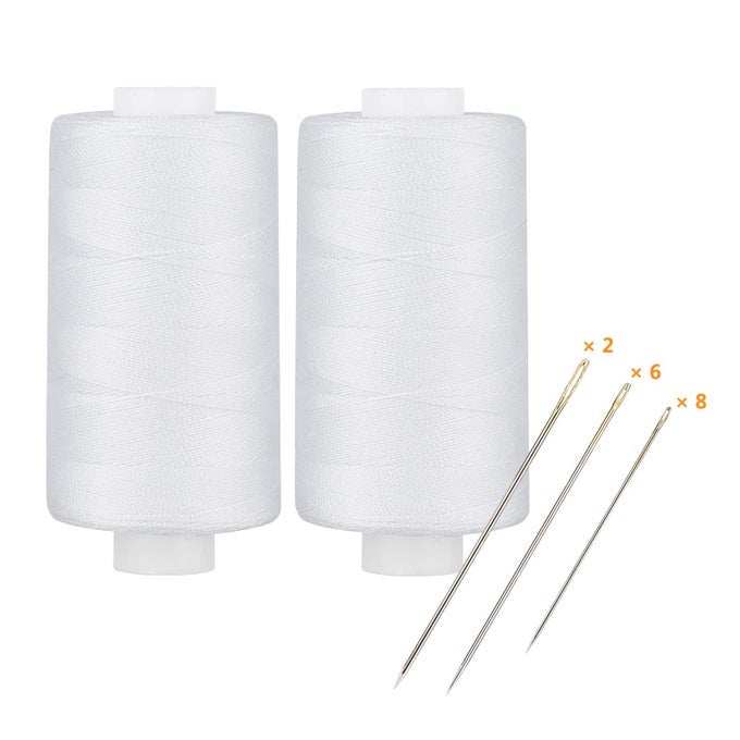 ALL PURPOSE THREAD POLYESTER 400 YARDS 2 WHITE