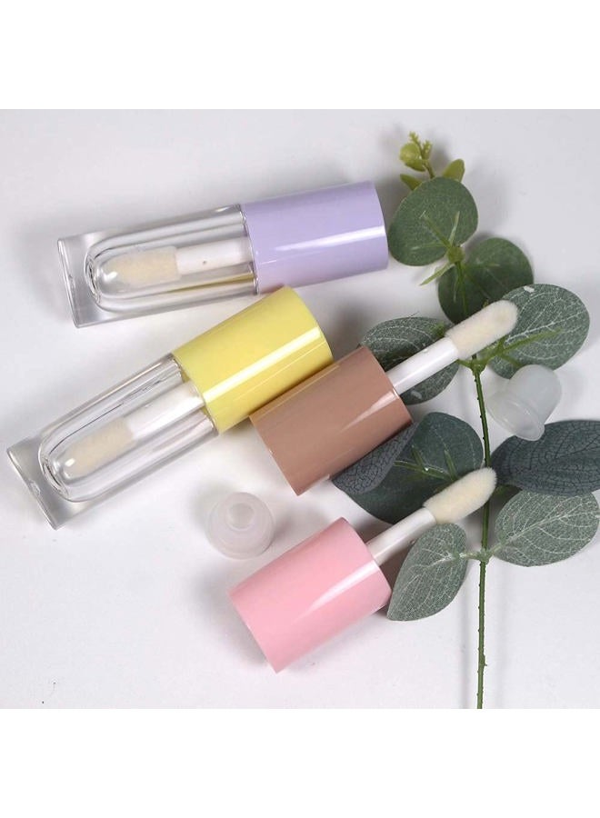 COSIDEA 14pcs Empty 6ml big brush lip gloss tubes for DIY lip gloss,yellow lipgloss containers - Image 4