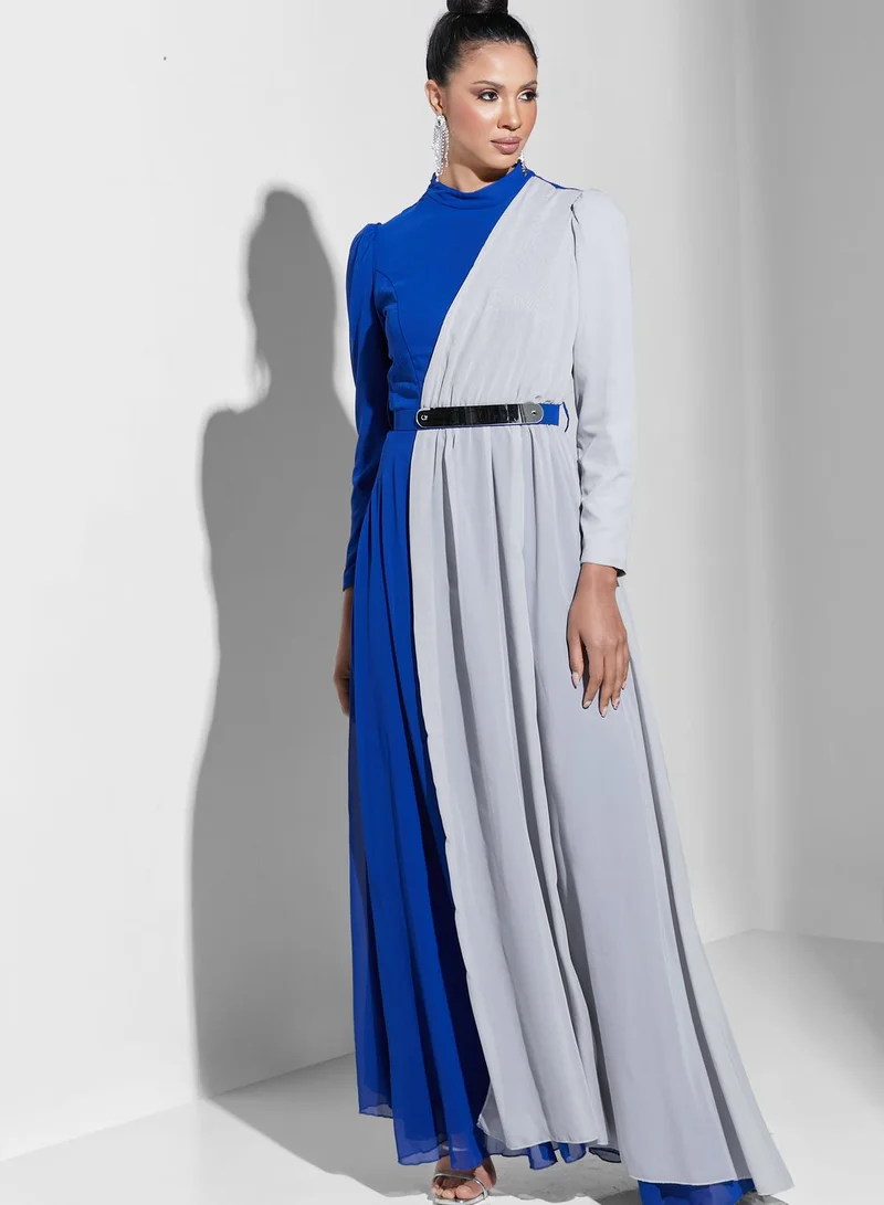 Namshi X Trendyol Color Block Maxi Dress