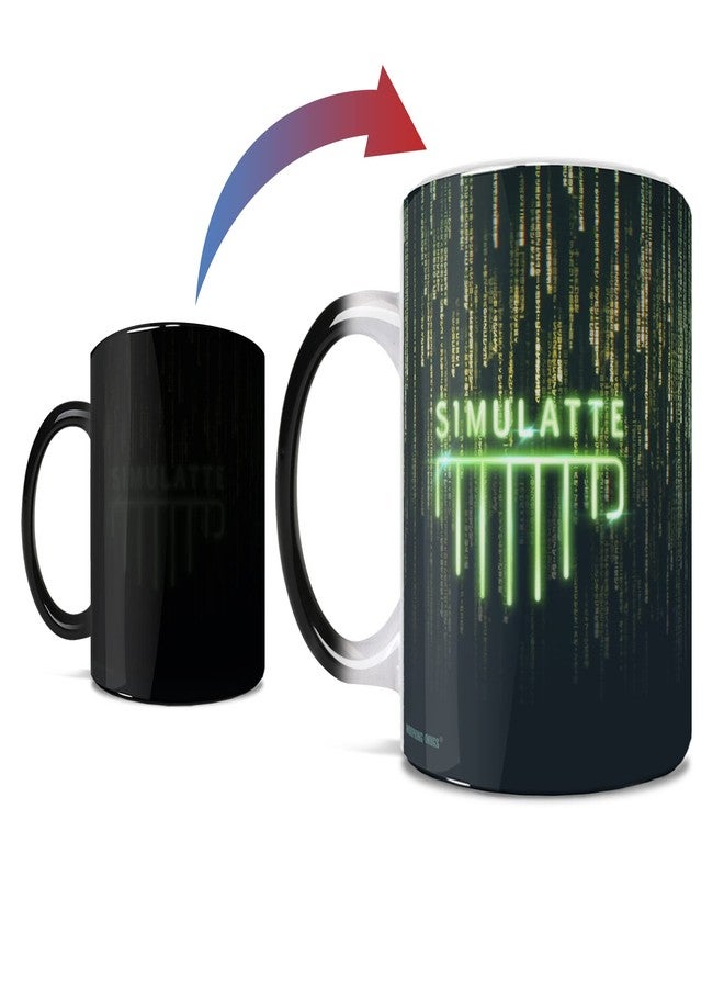 Morphing Mugs The Matrix Resurrections - Simulatte - Simulation - Awaken - One 11 oz Color Changing Ceramic Mug - Image Revealed When HOT Liquid Is Added! - Image 1