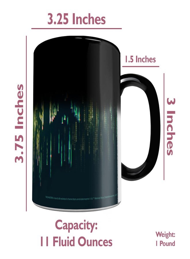 Morphing Mugs The Matrix Resurrections - Simulatte - Simulation - Awaken - One 11 oz Color Changing Ceramic Mug - Image Revealed When HOT Liquid Is Added! - Image 4