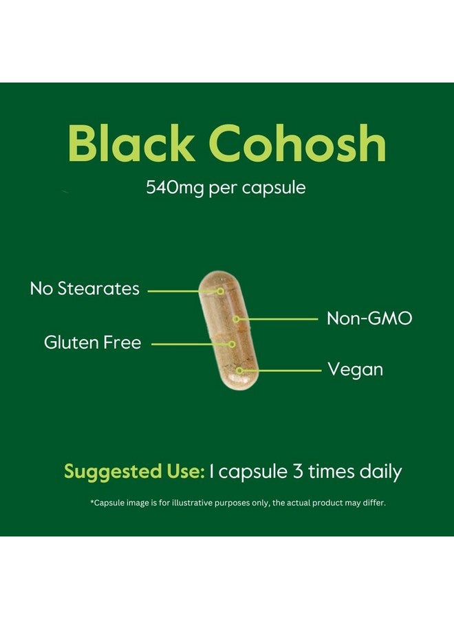 BESTVITE Black Cohosh 540mg (240 Vegetarian Capsules) - No Stearates - No Fillers - Vegan - Non GMO - Gluten Free - Image 5