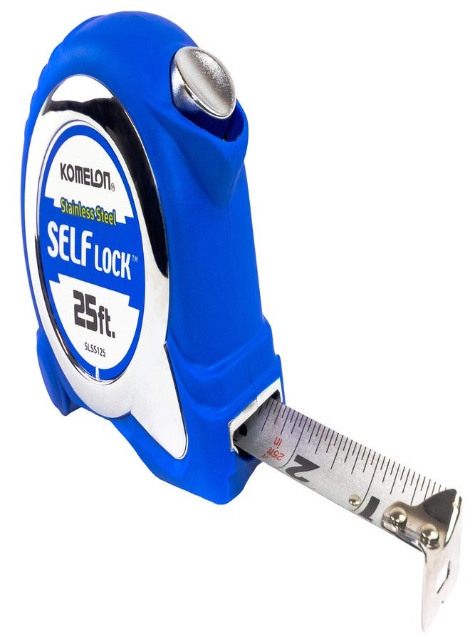 Komelon SLSS125; 25' x 1" Stainless Steel Self-Locking Tape Measure - Image 1