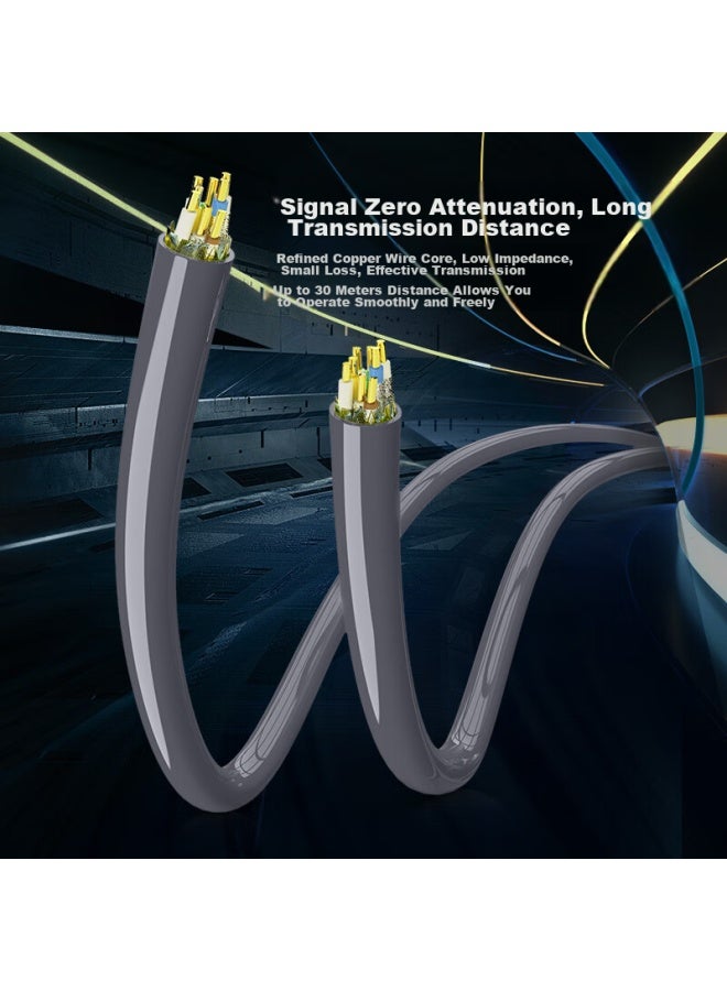 CHOSEAL Akihabara Cat8 Double-shielded Engineering Network Cable Cat8 Pure Copper 10gbps High-speed Home Network Box Cable, Gray, 50 Meters, Qs2680at50 - Image 2