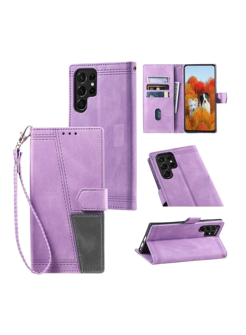 Suteni Flip Cover Card Slots Leather Phone Case for Samsung - Image 3