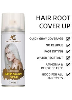 AMYTIS GARDEN Hair Colouring Spray  color White 135ml  - Image 4